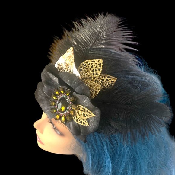 Holiday Party Headpiece Headband Handcrafted NEW - Picture 1 of 5